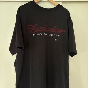 Budweiser Black and Red Short Sleeve Tee